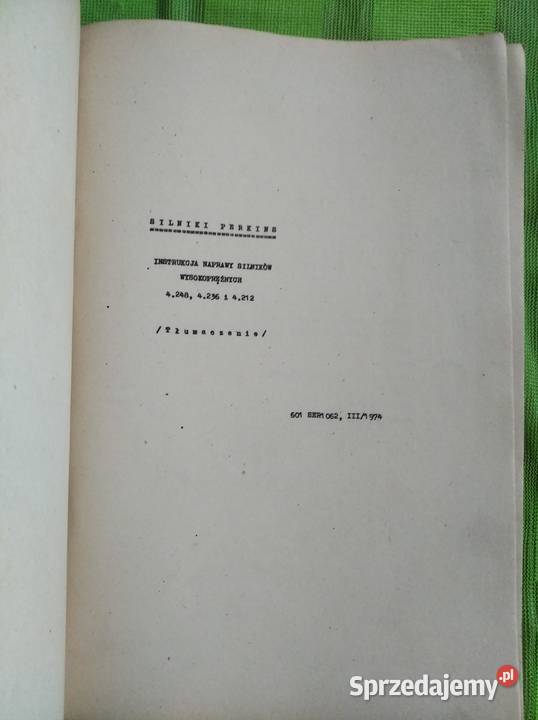 Ursus MF Instrukcja napraw silników Perkins