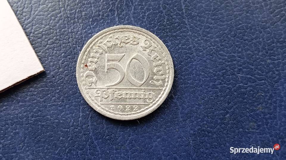 Stare monety 50 fenig 1922 A NIemcy sprzedam