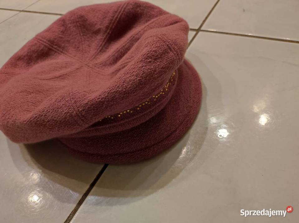 beret czapka kaszkiet wełna kapelusz czapka z Moda i Styl świętokrzyskie Kielce