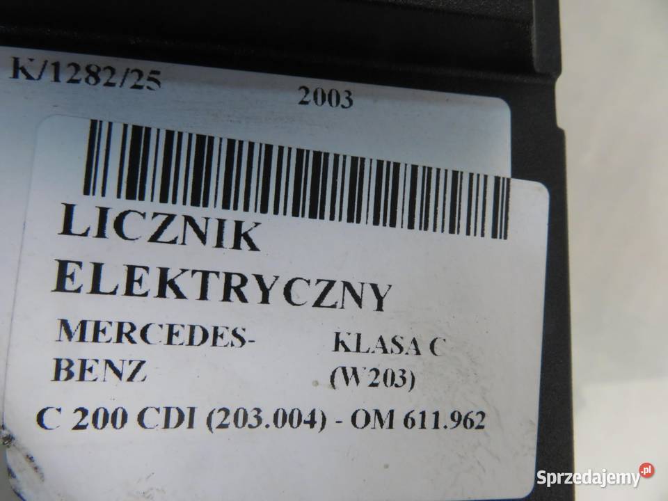 LICZNIK MERCEDESBENZ KLASA C W203 2035401347 osobowe Liczniki i zegary małopolskie