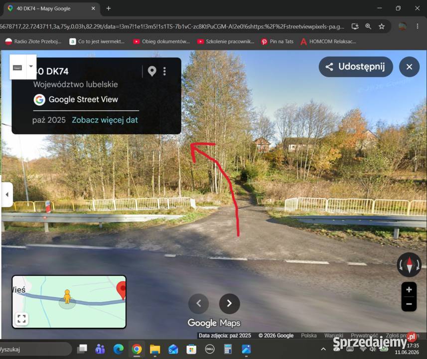 Nieruchomość gruntowa o11 h Wola Radzięcka gmina Biłgoraj