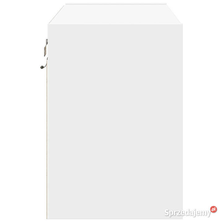 Ścienna szafka TV z LED biała 80x31x45 WM852285 Warszawa