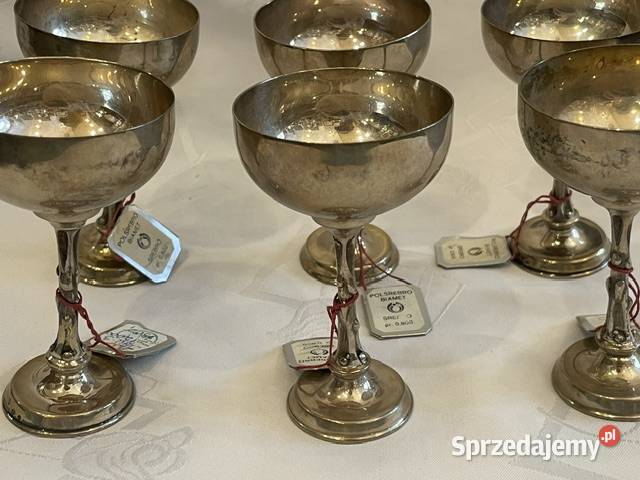 Zestaw 6 srebrnych kieliszków Warmet Kraków sprzedam