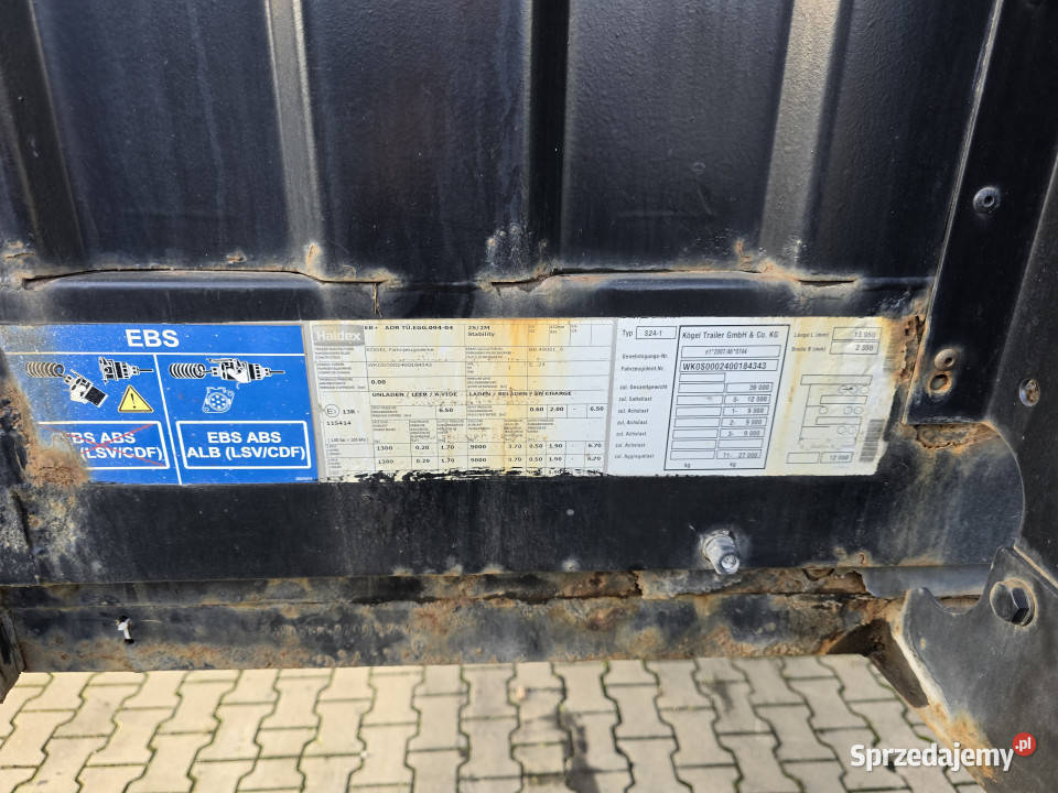 Naczepa platforma KOGEL SN24 2015 niski Rudolfowo