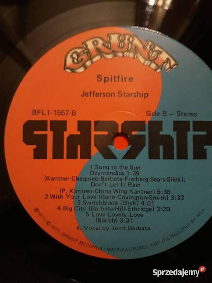 JEFFERSON STARSHIP Spitfire 1976 Rzeszów
