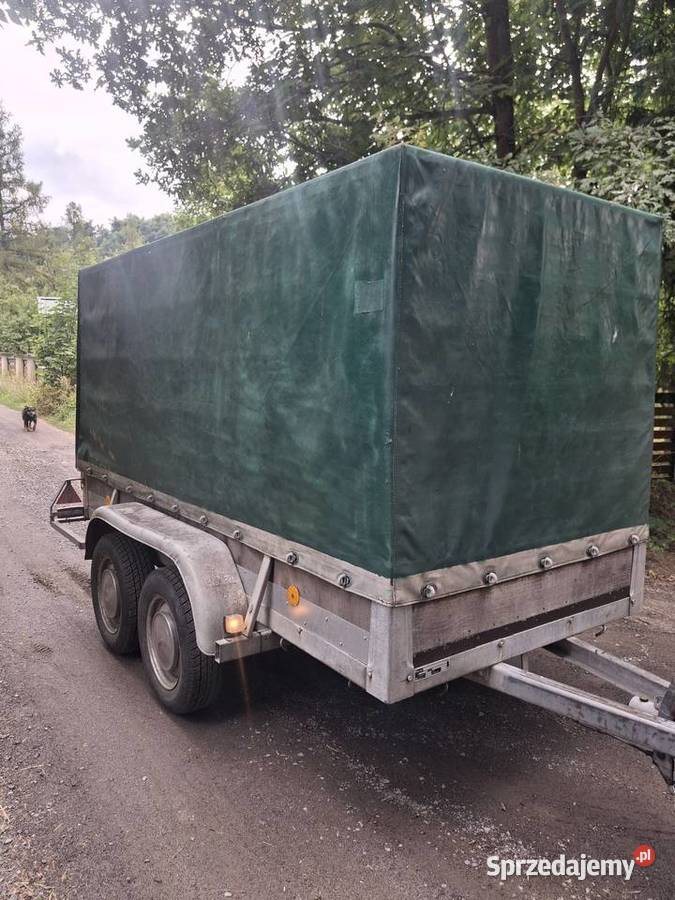 Przyczepa dwuosiowa 300x130x150 plandeka Krosno Odrzańskie