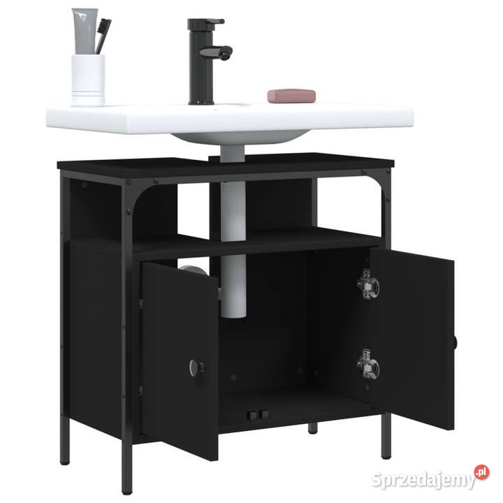 Szafka pod umywalkę czarna 60x30x60 WM842436 Warszawa
