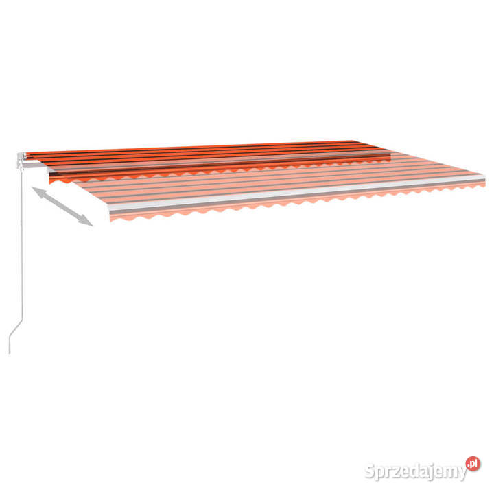 Automatycznie zwijana markiza LED i czujnik