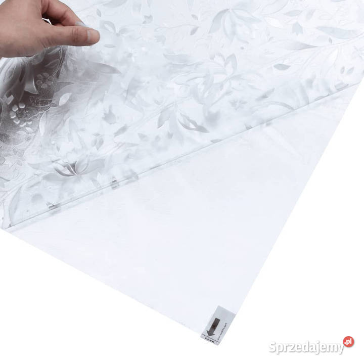 Folia okienna matowa wzór w kwiaty 90x500 PVC mazowieckie Warszawa