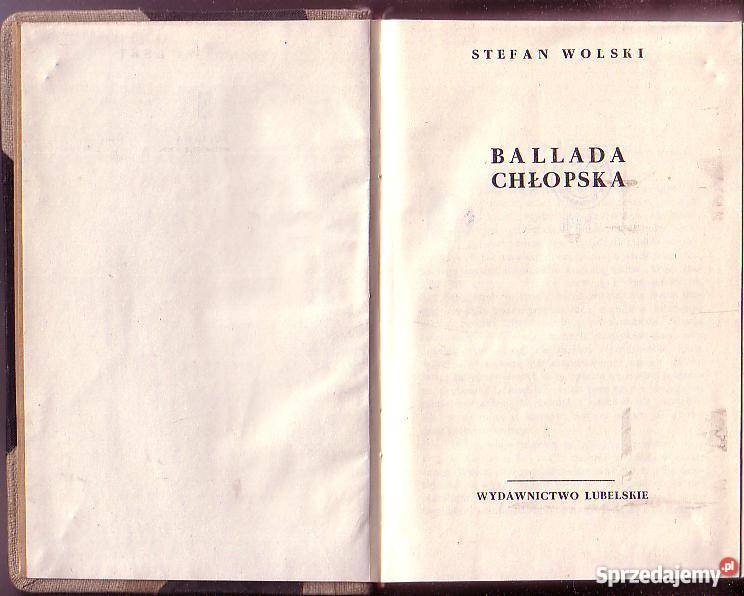 9420 BALLADA CHŁOPSKA STEFAN WOLSKI Czyrna