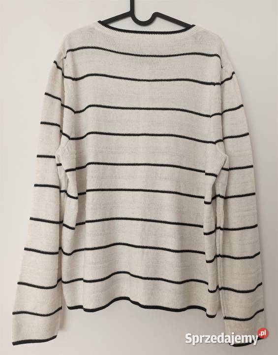 Biało czarny sweter rozpinany rozmiar 4850 biały Moda i Styl Radzyń Podlaski sprzedam