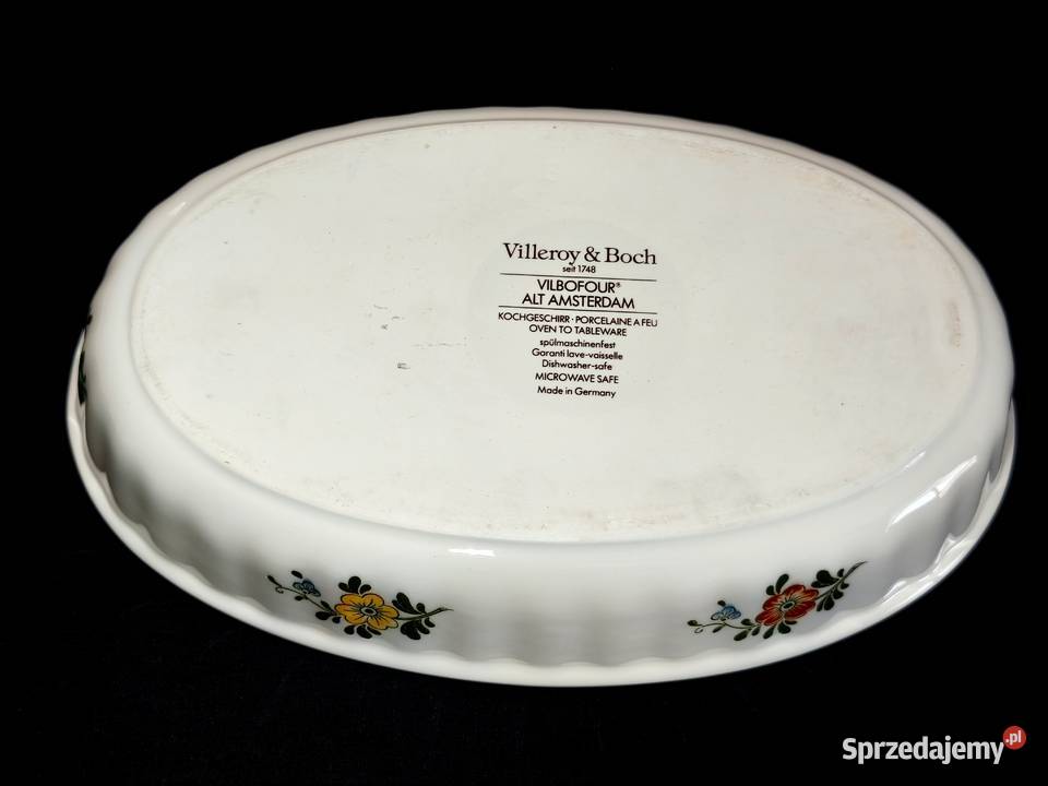 Półmisek głęboki do pieczenia zapiekania Porcelana i szkło Chełm