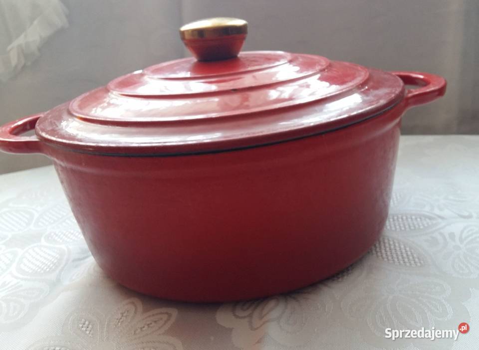 Garnek żeliwny emaliowany średnica 22seria Akcesoria kuchenne Łódź