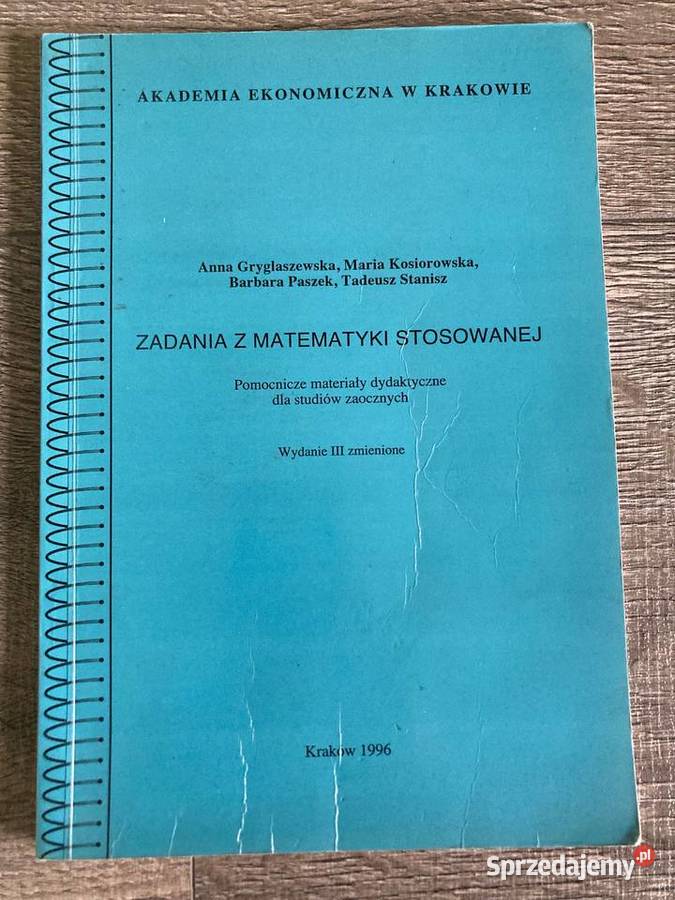 Książka Zadania z matematyki stosowanej Nisko
