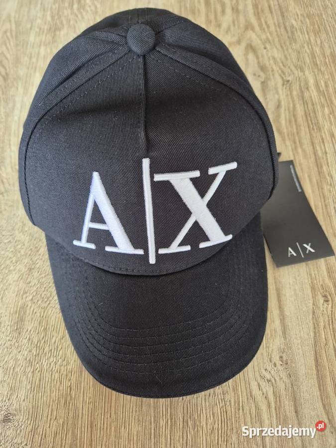 Armani Exchange AX nowa czapka z daszkiem czarna Swarzędz