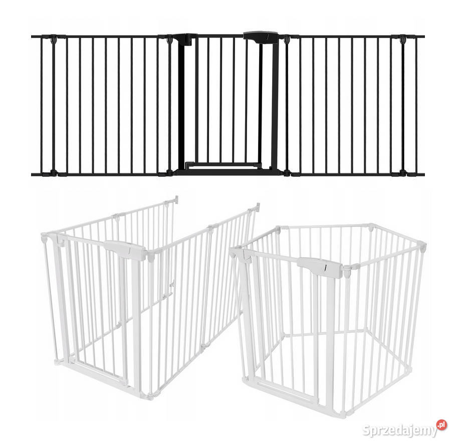 Barierka bramka zabezpieczająca kominek drzwi