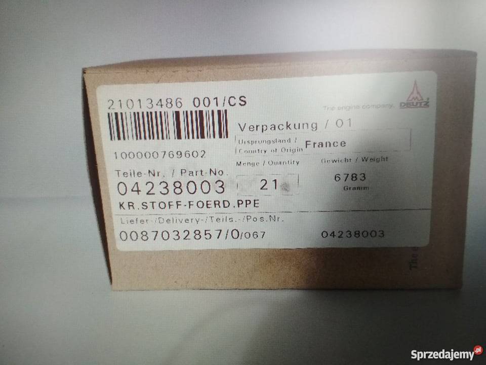 Pompka paliwa 912913 Deutz Części do maszyn budowlanych śląskie Łaziska Górne sprzedam