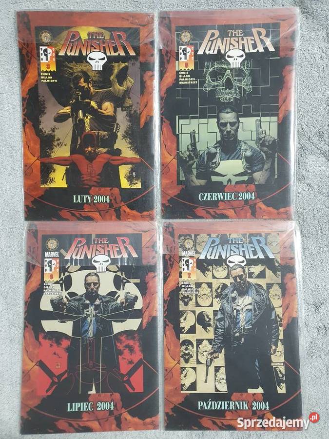 The Punisher zestaw 4 komiksów wydawnictwo Gdynia