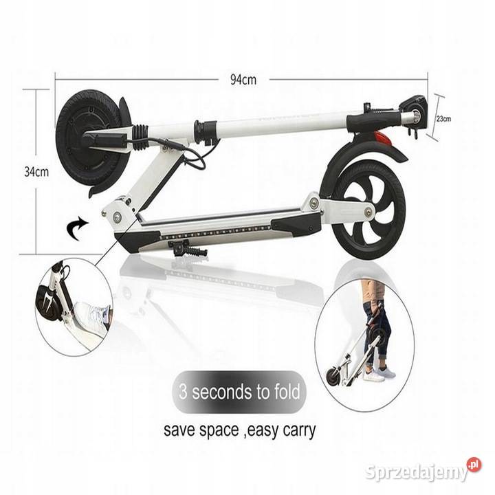 Hulajnoga elektryczna AOVO S3 mazowieckie Grodzisk Mazowiecki