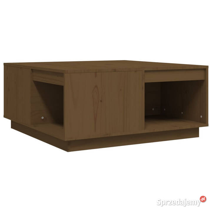 Stolik kawowy miodowy brąz 80x81x365 lite drewno Warszawa