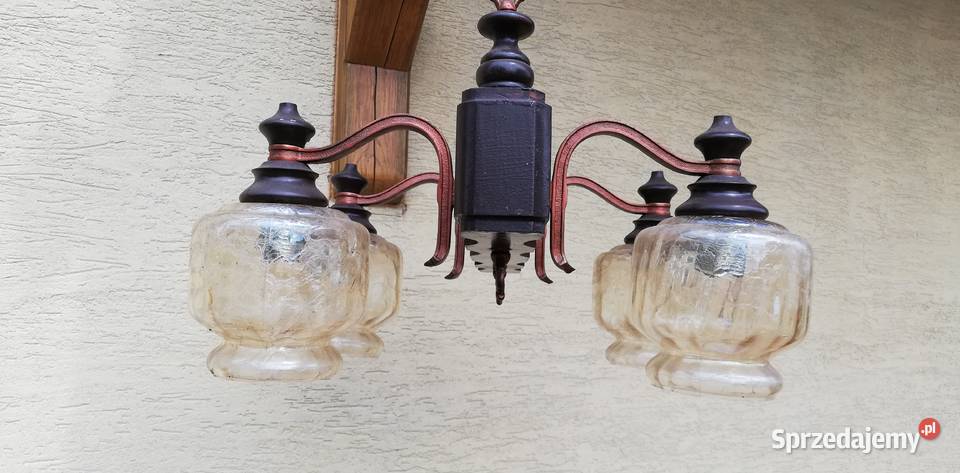 Żyrandol stylowy lampa sufitowa zwis oświetlenie Dom i Ogród Garwolin