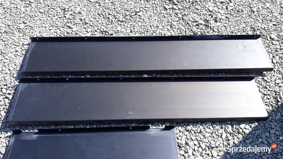 Parapety zewnętrzne aluminiowe kolor brązowy Przyszowa