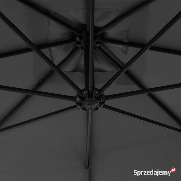 Parasol wiszący ze stalowym słupkiem 300