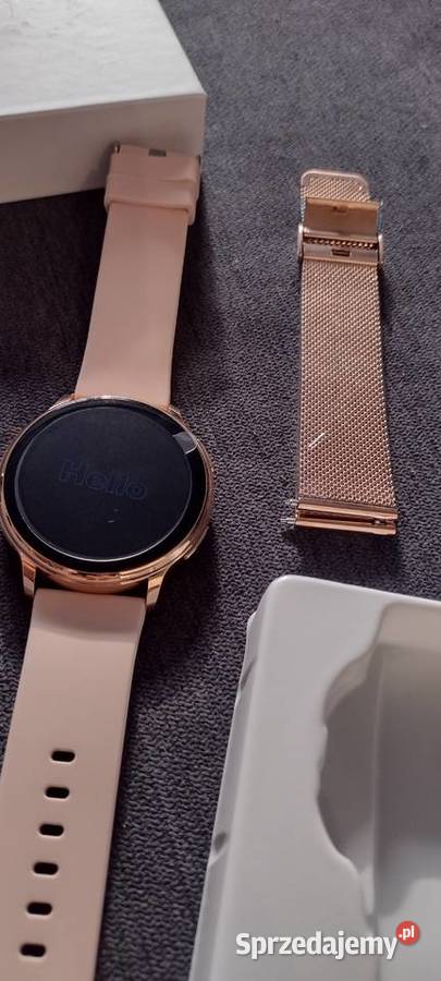 Smartwatch bluetooth zegarek różowe złoto pasek Niepołomice