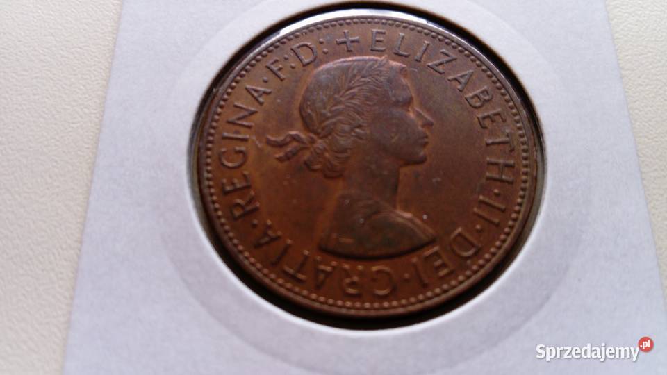 Moneta 1 pence 1967 r Numizmatyka Mosina