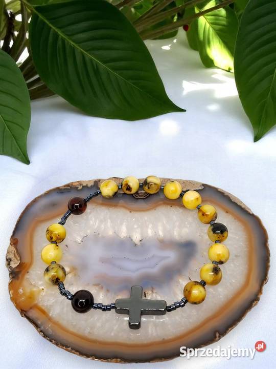 Bransoletka różaniec dziesiątka różańca z