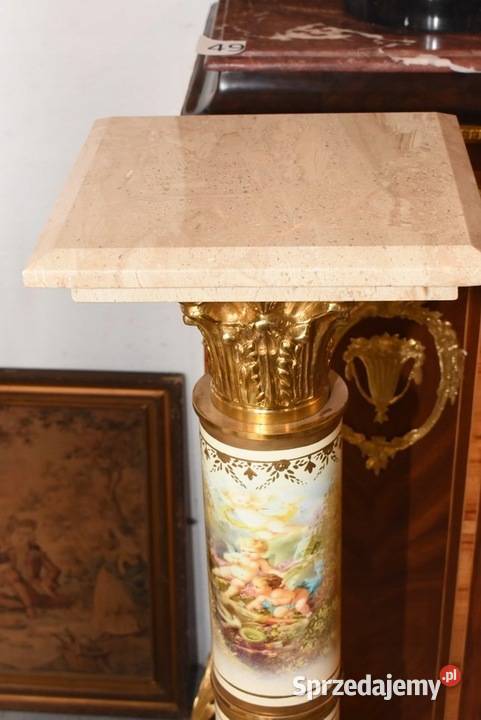 Pałacowy Postument Marmurowy Kolumna Marmur Brąz małopolskie Kraków