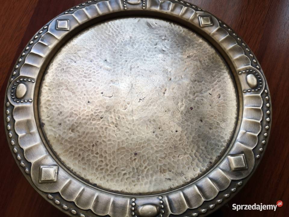 Stara mosiężna taca