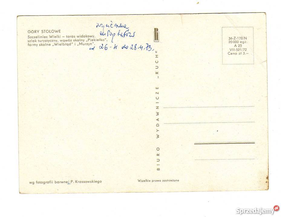 GÓRY STOŁOWE POCZTÓWKA WIELOWIDOKOWA Krynki