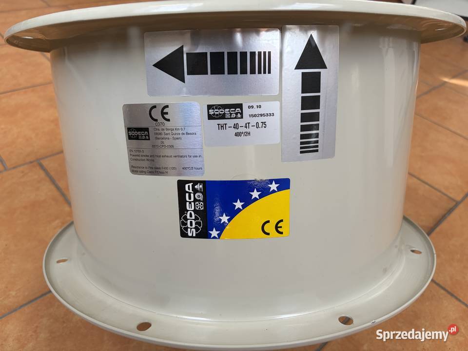 SODECA THT404T075 F400 wentylator oddymiający podkarpackie Rzeszów