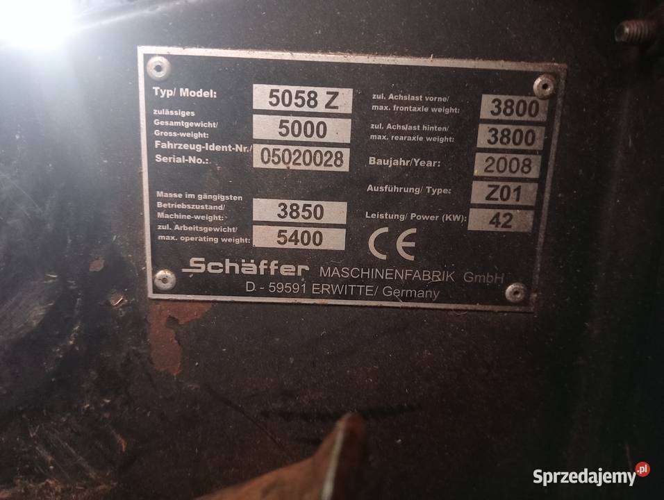 Ładowarka schaferr Ładowarki rolnicze sprzedam