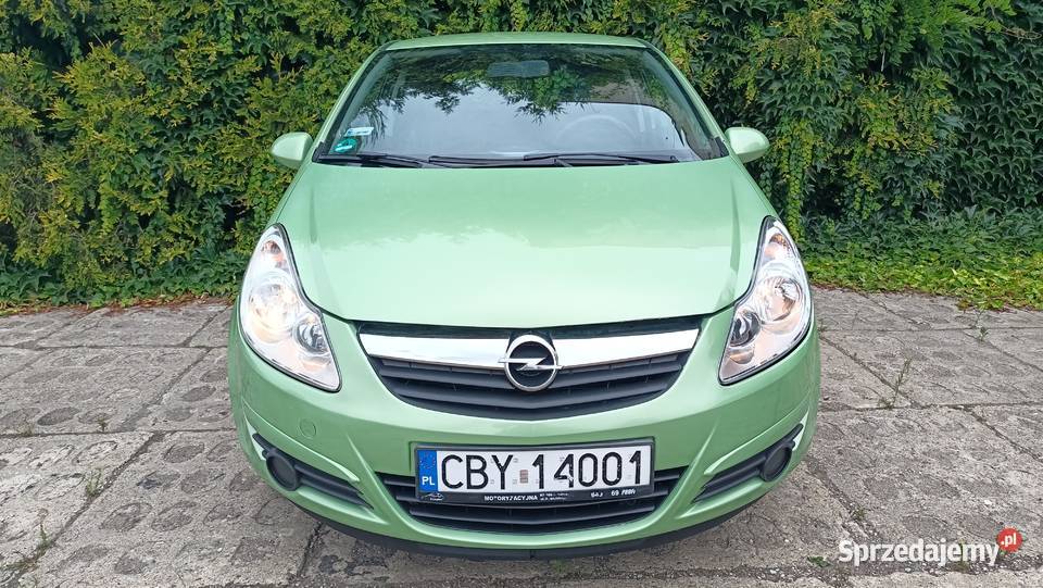 Corsa D 12benz 80 3drzwi Klima Elektryka Serwis zielony Stargard