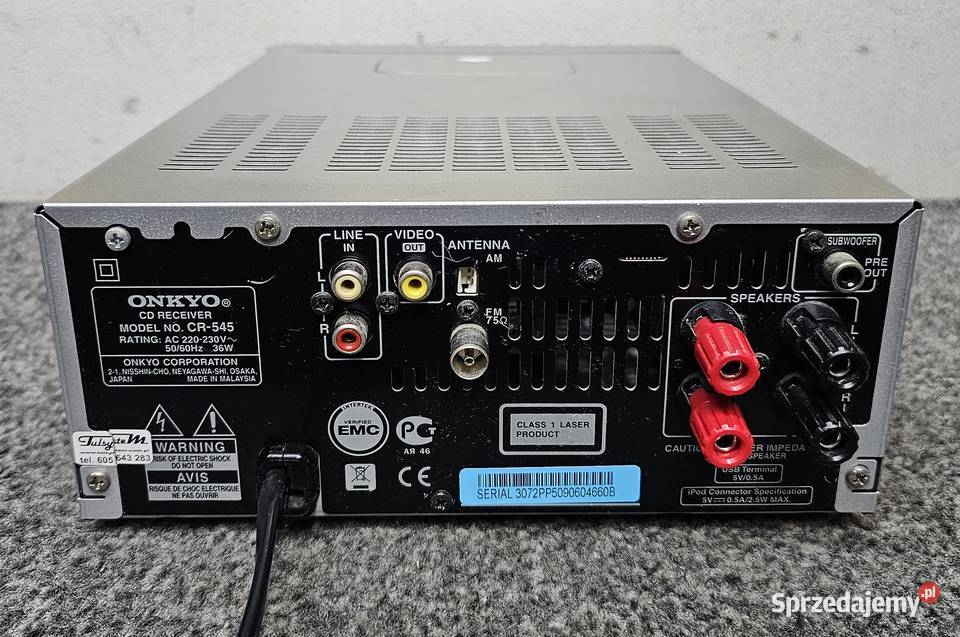 Wysokiej klasy sprzet audio Onkyo CS545 małopolskie Kraków