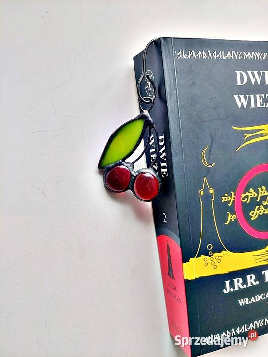 zakładka do książki wiśnie witraż Rękodzieło Piekary Śląskie