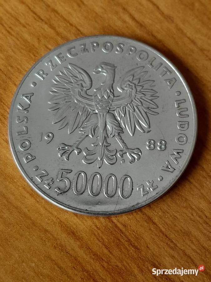 Moneta 50000 1988 JPIŁSUDSKI 70 rocznica Polkowice sprzedam