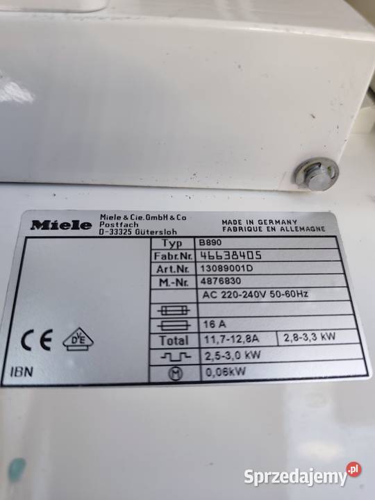 Magiel Parowy Miele B890 Poddębice