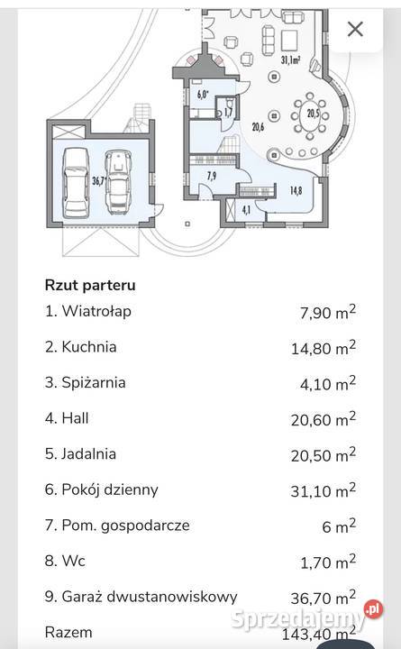 Projekt domu Zacisze 2B Wrocław