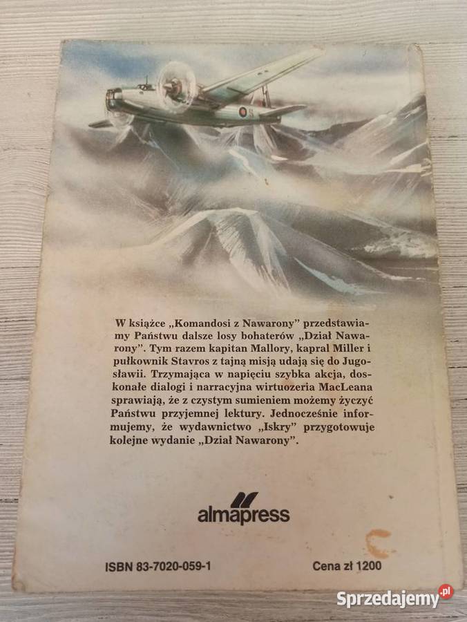 Komandosi z Nawarony Alistair MacLean wydanie 1 śląskie Bielsko-Biała
