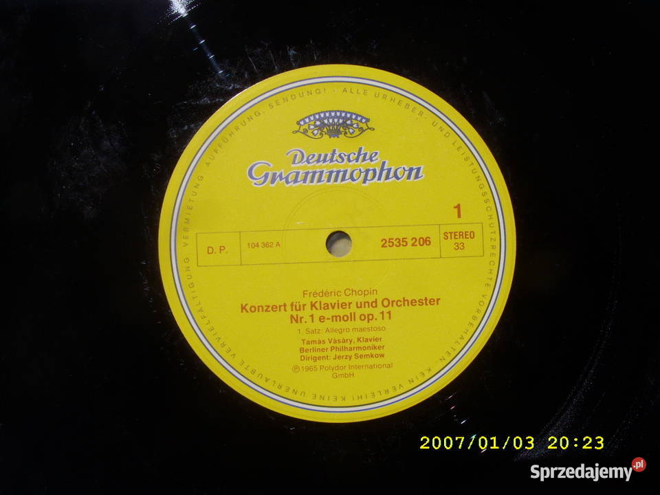 KLAS LP FREDERIC CHOPINKONZERT FUR Wołów