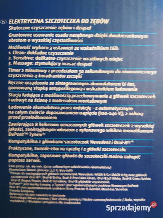 Elektryczna szczoteczka do zębów zestaw Olesno