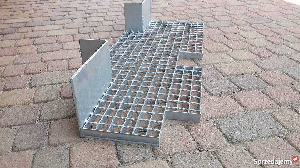 Stopnie schodowe metalowe 1200x270 kraty wema Konin