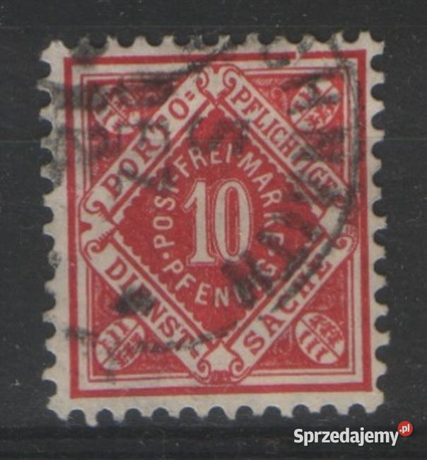Zn Wurttemberg Mi 102 kas 1875 Filatelistyka śląskie