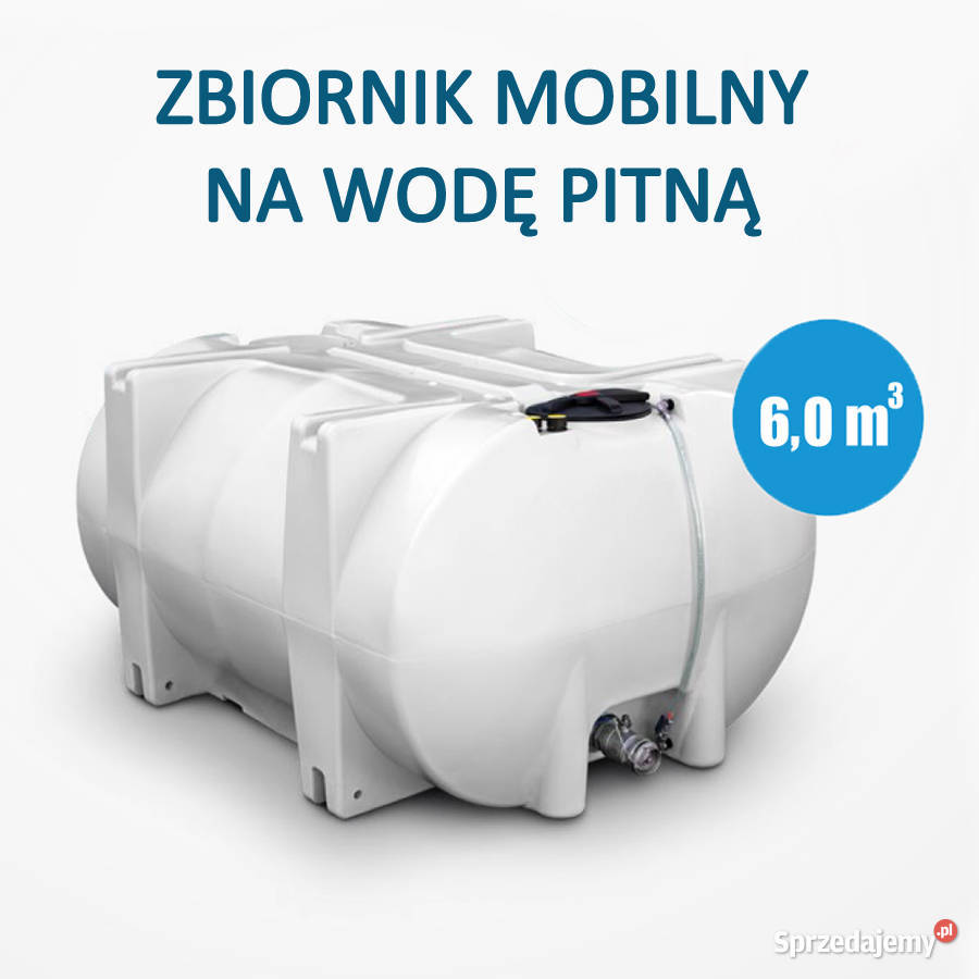 ZBIORNIK MOBILNY NA WODĘ PITNĄ 6000L ATEST Kraków