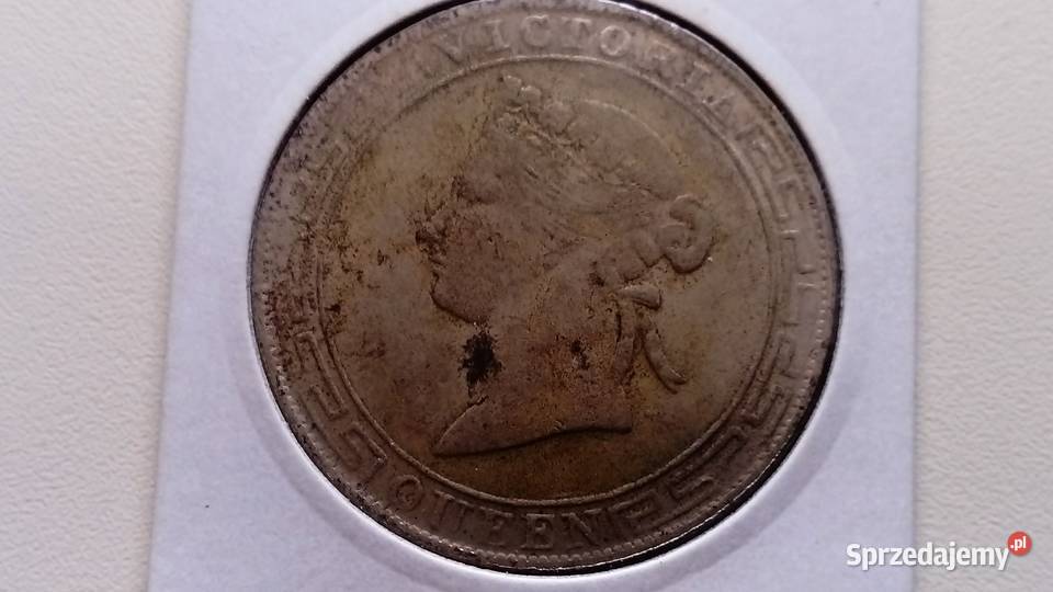 Moneta 1 dolar 1867 r Hong Kong Mosina