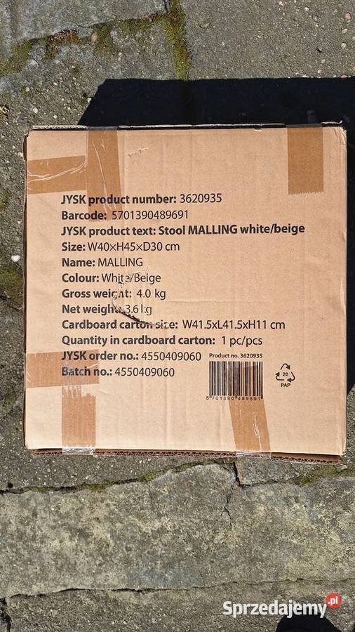NOWA Toaletka Krzesełko JYSK Malling Fabrycznie Bytom
