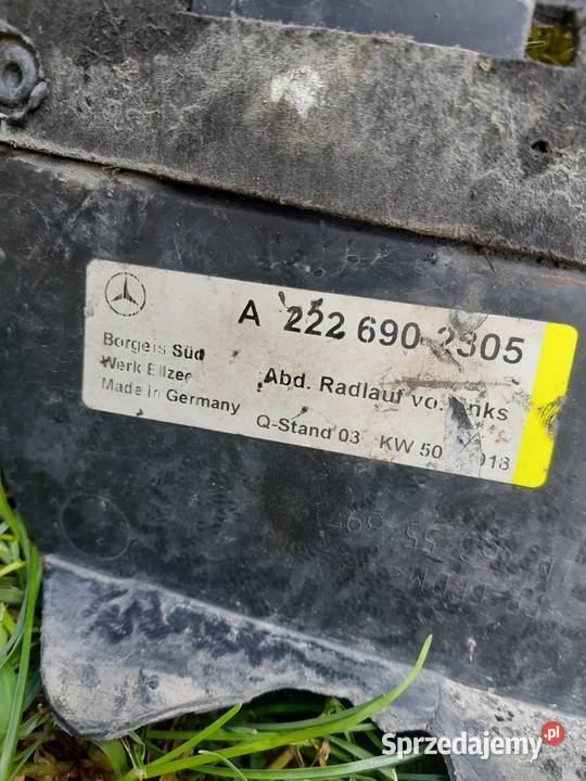 Nadkole Lewy Przód Lewe Przednie A2226902305 osobowe Nadkola sprzedam